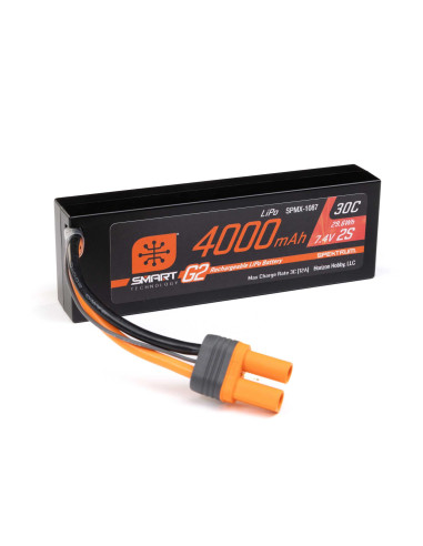 7.4V 4000mAh 2S 30C Smart G2 Hardcase LiPo...