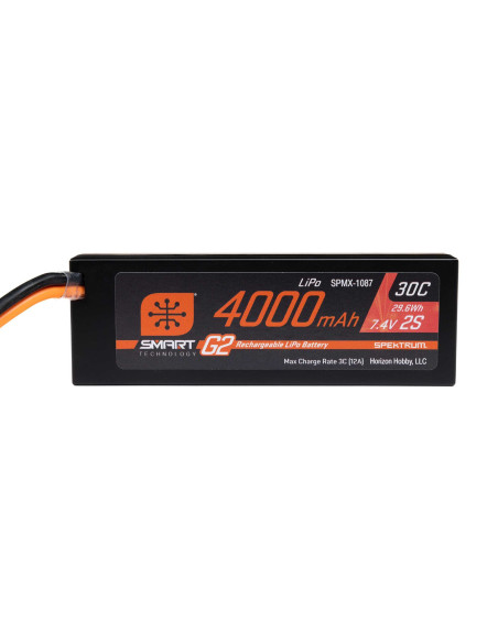 7.4V 4000mAh 2S 30C Smart G2 Hardcase LiPo Battery: IC5