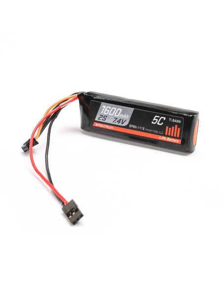 7.4V 1600mAh 2S 5C Receiver LiPo Battery