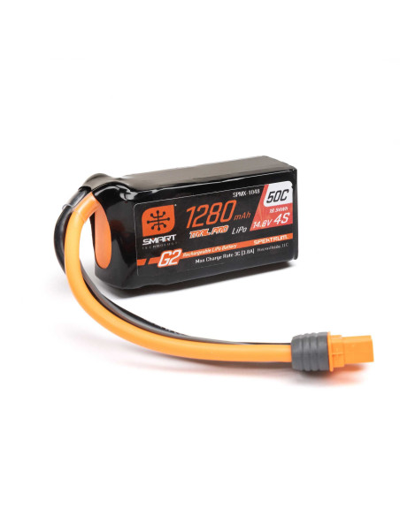 14.8V 1280mAh 4S 50C Smart G2 Trail Pro LiPo Battery: IC3