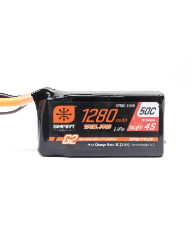 14.8V 1280mAh 4S 50C Smart G2 Trail Pro LiPo...