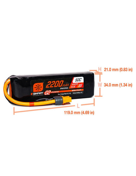 Smart Powerstage Air Bundle: G2 2200mAh 3S LiPo IC3 & S155 Charger