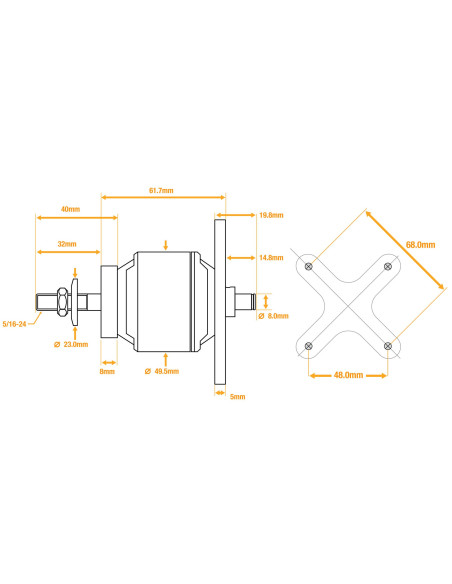 Avian 5055-500Kv Brushless Outrunner Motor