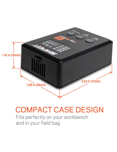 Smart Powerstage Surface Bundle: 810mAh 2S 50C LiPo Battery (IC2) - S100 Charger - 65W Power Supply - Adapter