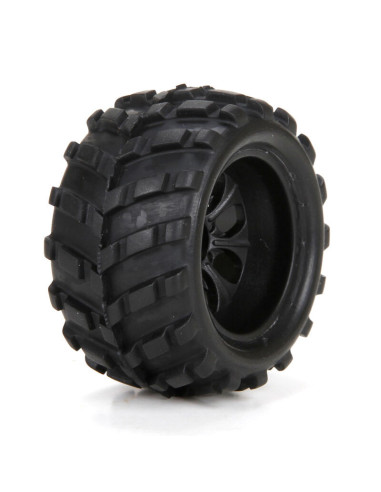Front-rear premount tire:1:24 4wd ruckus