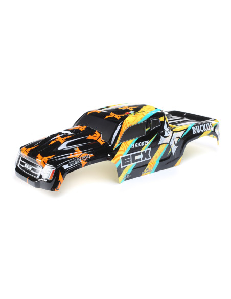 1-10 Painted Body  Black-Yellow: 2WD Ruckus