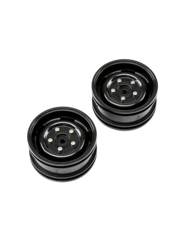 1.9 Wheel  Black (2): 1.9 Barrage Kit-RTR