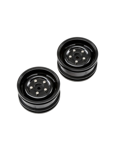 1.9 Wheel  Black (2): 1.9 Barrage Kit-RTR