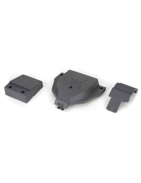 Electronics Cover and Rear Mount: 1-10 2WD Ruckus  Torment