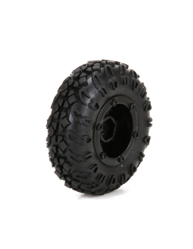 Front-Rear Premount Tire (4):1-24 4WD Temper