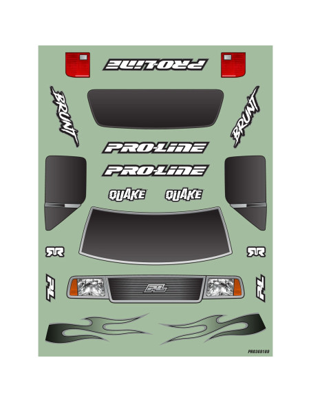 Pre-Cut Brunt Clear Body: ARRMA QUAKE 223S