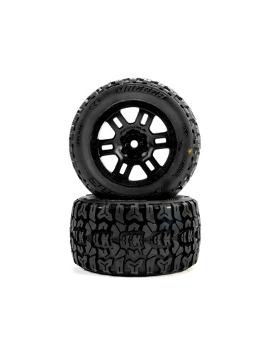 Jaeger Front-Rear MT Tires MTD 12mm Black Split...