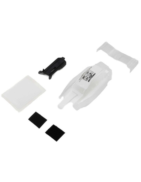 1-24 Pre-Cut Crowd Pleazer Clear Body with ESC Relocator: Losi Micro-B
