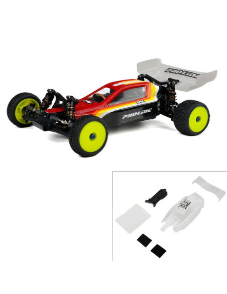 1-24 Pre-Cut Crowd Pleazer Clear Body with ESC Relocator: Losi Micro-B