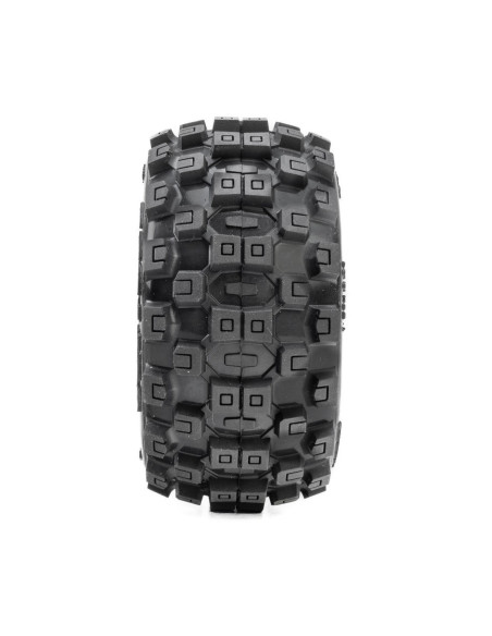 Badlands Front-Rear Tires MTD 12mm Black Split Six (2): ARRMA MINI KRATON