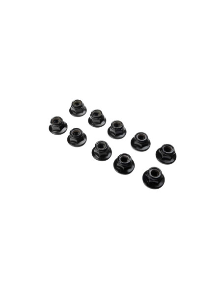 Flanged Nylock Nut  M5 STL (10)