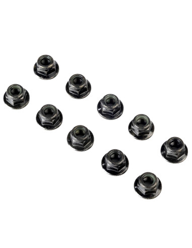 Flanged Nylock Nut  M6 STL (10)