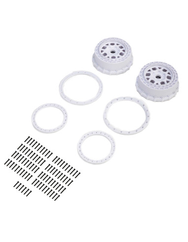 Wheel and Beadlock Set  White (2): 5IVE-T 3.0