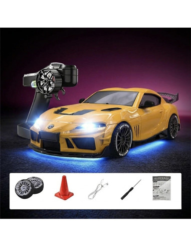 1:43 4WD Drift-Race Car SUPRA RTR - yellow