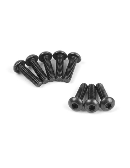Button Head Screw M3x12mm (Hex-Socket-8pcs)