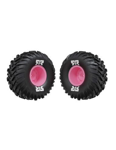 dBoots Cut Chevron MT Tire Set Glued  Pink