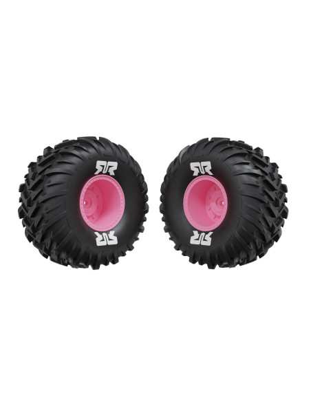 dBoots Cut Chevron MT Tire Set Glued  Pink