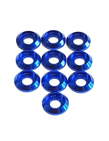 Arandela Aluminio cilindrica Azul M3