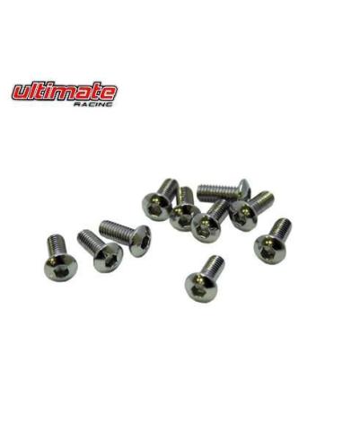 UR162410 Tornillo inox. M4x10mm boton (10u.)