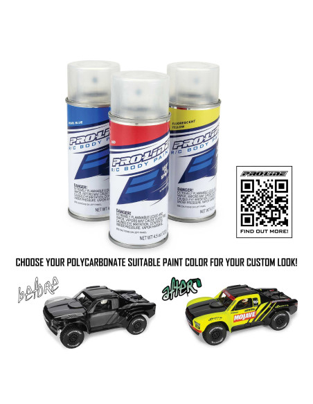 1-16 MOJAVE GROM 4X4 RTA KIT Brushed Desert Truck (Battery & Charger Included)  Clear-Black