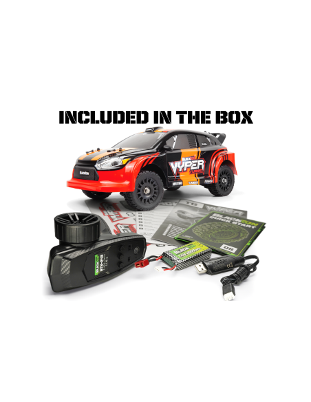 BLACKZON Vyper RX Turbo 1-16 4WD 2S Brushless - Red-Orange