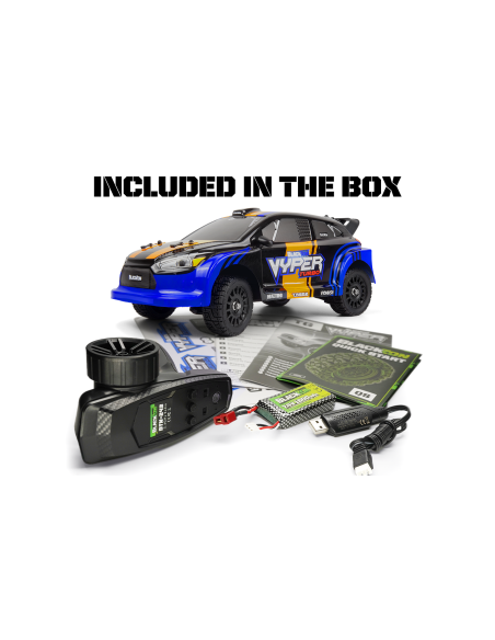 BLACKZON Vyper RX Turbo 1-16 4WD 2S Brushless - Blue-Orange