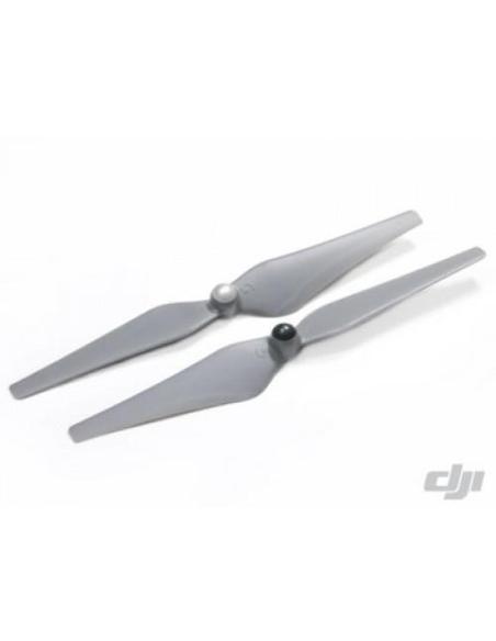 Helices color Gris Phantom 2 o Vision DJI, con Conos integrados, (1 CW+1 CCW) Pareja