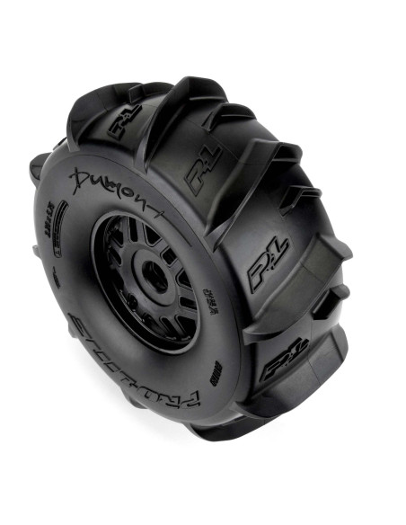 Pro-Line Racing 1-7 Dumont Fr-Rr Sand-Snow Mojave Tires Mounted 17mm Blk Whls (2)