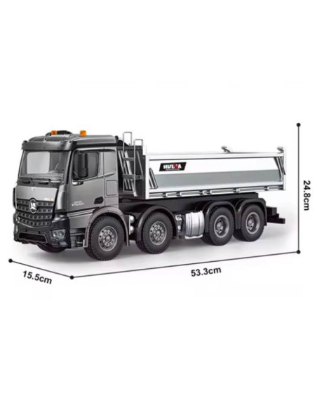 Volquete 1536 PRO 1/14 SEMI METALICO 2.4G 13CH HUINA