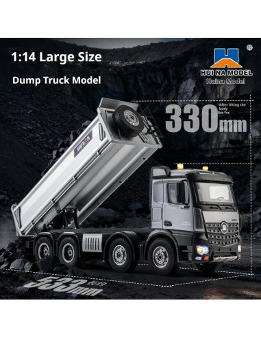 Volquete 1536 PRO 1/14 SEMI METALICO 2.4G 13CH...