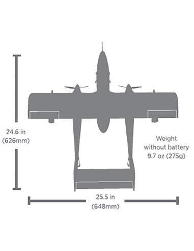 E-flite Micro OV-10 Bronco 645mm BNF Basic with...