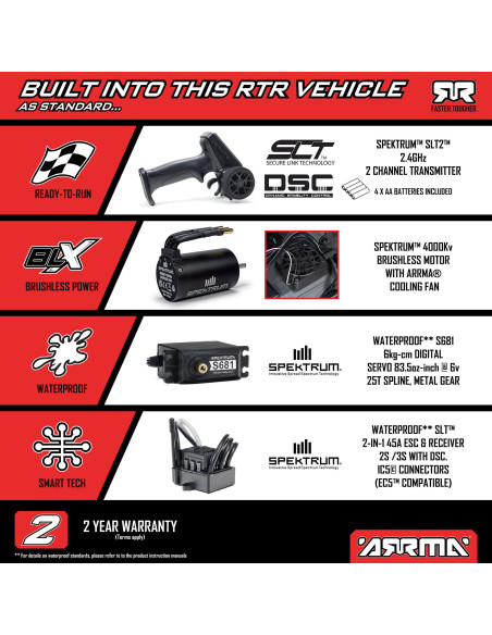 ARRMA 1-10 FREEDOM FLYER 223S 2WD RTR Brushless Monster Truck (Battery & Charger Included) ARRMA 1-10 FREEDOM FLYER 223S