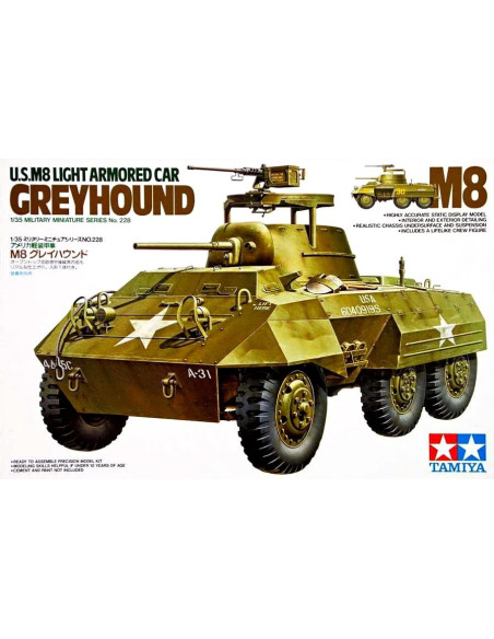 U.S. M8 Light Armored Car Greyhound Tamiya 1/35