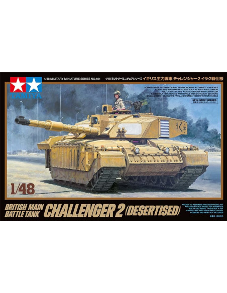 British Main Battle Tank Challenger 2 (Desertised) Tamiya 1/48