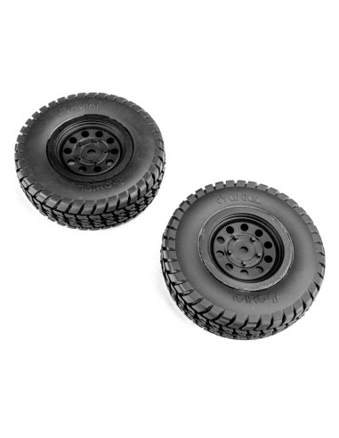 Axial Tire & Wheel Set  Mounted (2): SCX10 Trailer