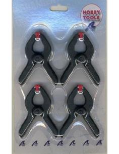 27201 Set 4 mini pinzas 90mm