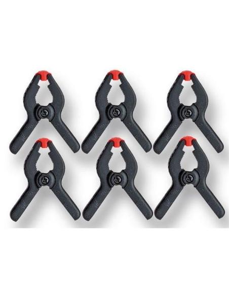 27201 Set 6 mini pinzas 30mm