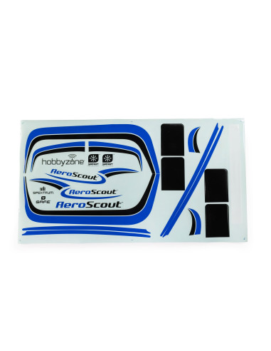 HobbyZone AeroScout Blue Decal Sheet