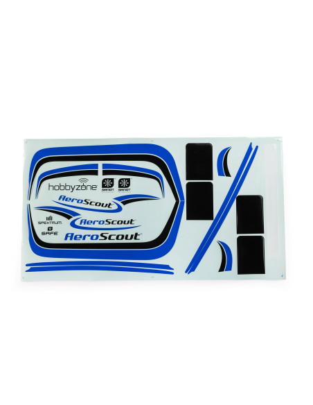 HobbyZone AeroScout Blue Decal Sheet