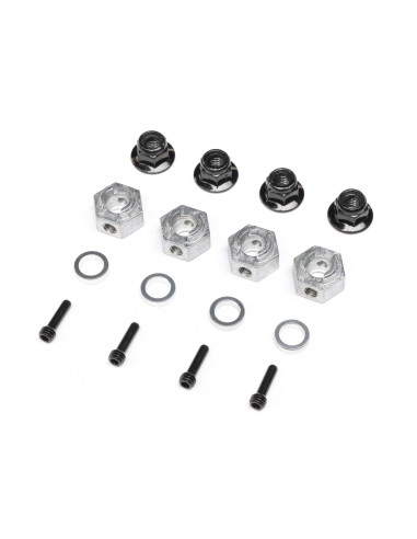 Axial 12mm Hex Hub Set (4): AXP8