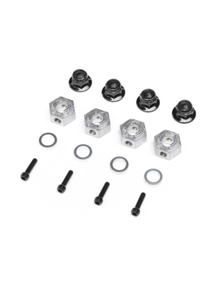 Axial 12mm Hex Hub Set (4): AXP8