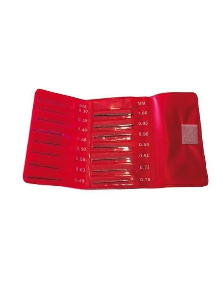 JUEGO BROCAS 0,3mm a 1mm. (15pzs)