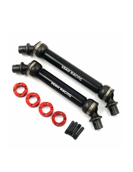 HD Steel Front & Rear Center Shaft Set Black Axial SCX10 III