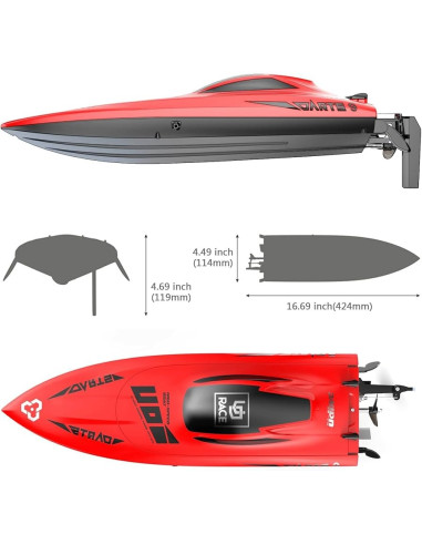 Lancha UDI009 UdiRC Rapid RTR Speed Boat