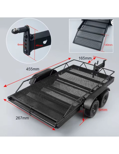 Remolque para Crawler 1/10 455x267x165mm